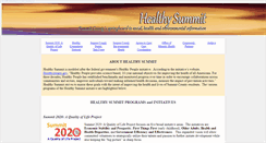 Desktop Screenshot of healthysummit.org